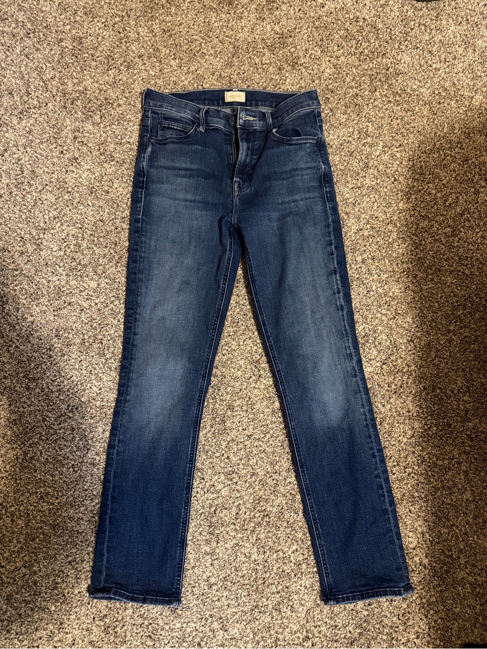 MOTHER Slim Dark Blue Jeans